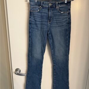 American Eagle Outfitters Women's Flared Blue Jeans
